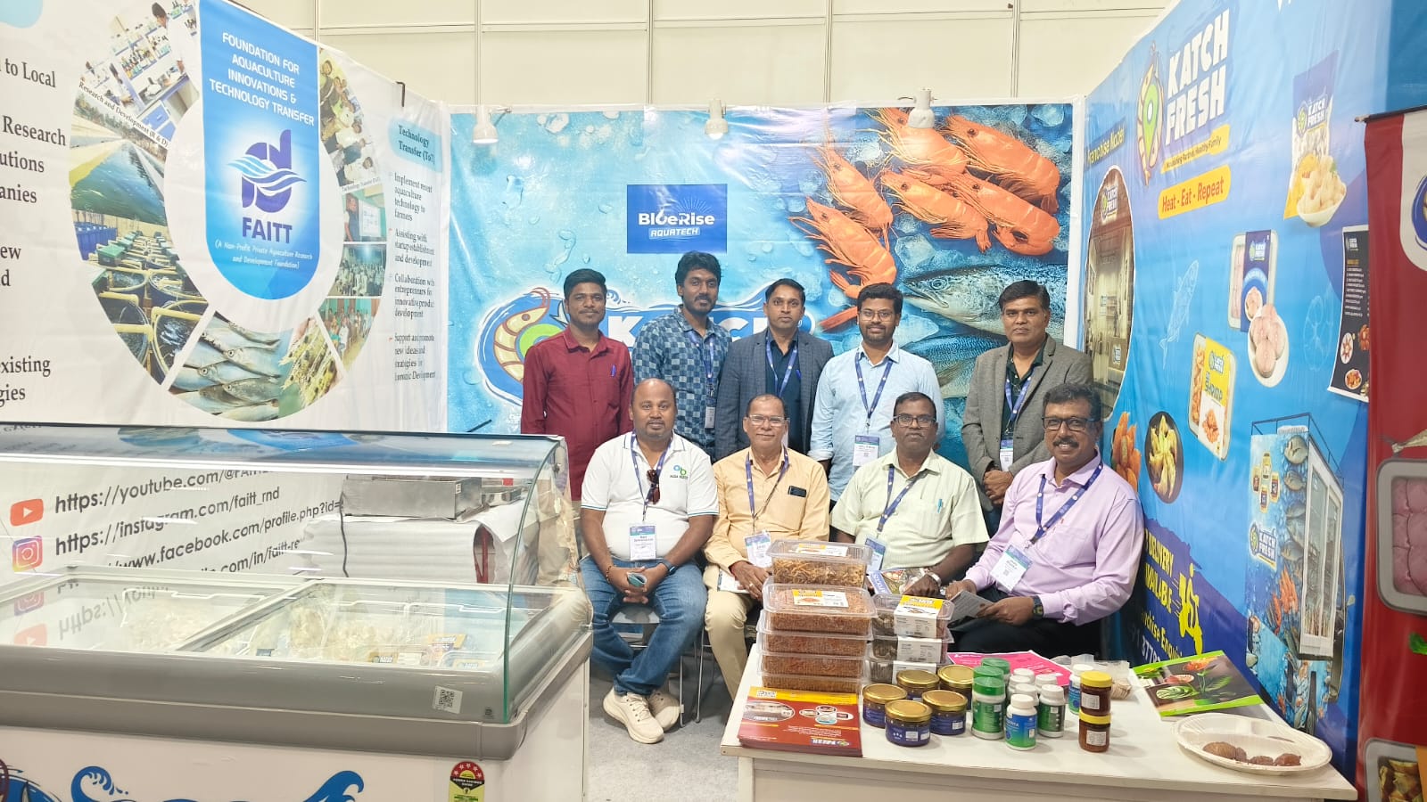 KatchFresh booth at World Seafood Congress 2026, Chennai Trade Centre
