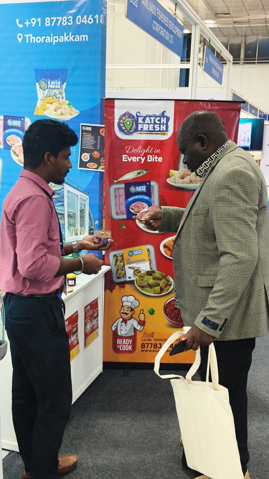KatchFresh activity at World Seafood Congress 2026, Chennai Trade Centre